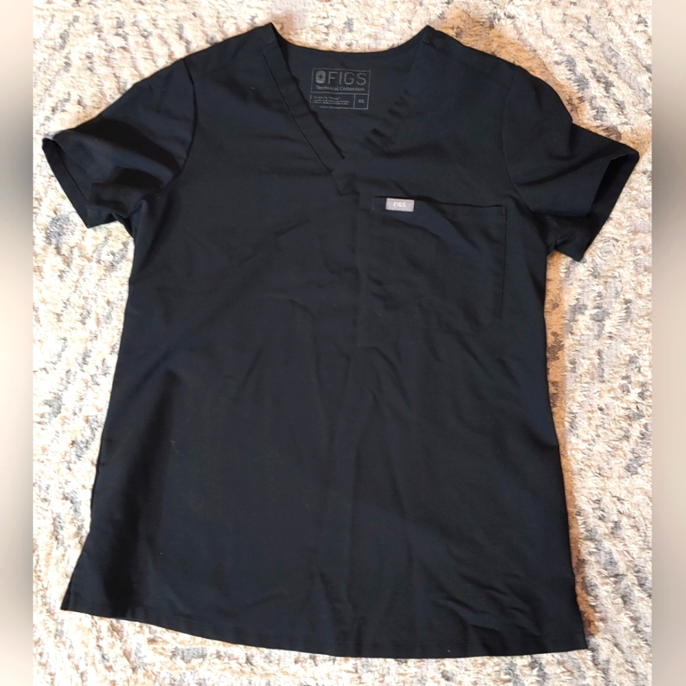 Figs black catarina top